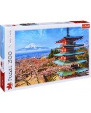 Puzzle Trefl od 1500 dijelova - Planina Fuji