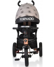 Tricikl Byox - Tornado, s glazbenom pločom, bež