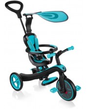 Tricikl Globber - Trike Explorer, 4 u 1, plavo-zeleni -1