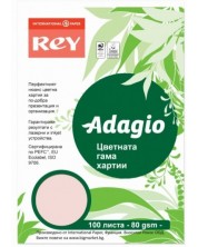 Kopirni papir u boji Rey Adagio - Pink, A4, 80 g, 100 listova -1