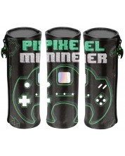 Cilindrična školska pernica Paso Pixel Miner - S 1 zatvaračem