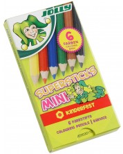 Olovke u boji Jolly Kinderfest - kratke, 6 boja -1