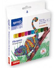 Flomasteri u boji SpreeArt - Ø 2.3 mm, 24 boje