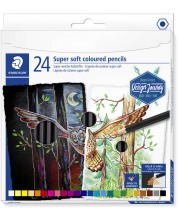 Olovke u boji Staedtler DJ - Super soft, 24 boje