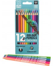 Trokutaste olovke u boji Ars Una - 12 boja -1