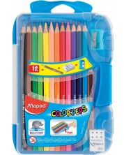 Olovke u boji Maped Color Peps - 12 boja, plava kutija