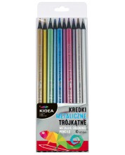 Olovke u boji Kidea - 10 boja, metalik