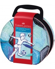 Flomasteri u boji Faber-Castell Connector - 33 boje, nogomet