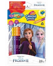Dvostruke olovke u boji Colorino Disney - Frozen II, 24 + šiljilo -1