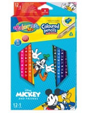 Olovke u boji Colorino Disney - Mickey and Friends, 12 + 1 boja i šiljilo