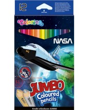 Olovke u boji Colorino - Jumbo Nasa, 12 boja -1
