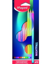 Olovke u boji Maped Nightfall - 12 boja -1