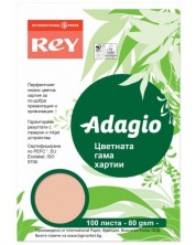 Kopirni papir u boji Rey Adagio - Peach, A4, 80 g, 100 listova -1