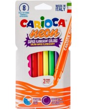 Flomasteri Carioca - Neon, 8 boja