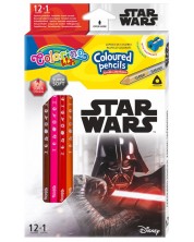 Olovke u boji Colorino - Marvel Star Wars, 12 + 1 boja i šiljilo