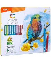 Olovke u boji Deli Color Emotion - EC00225, 24 boje, u kutiji