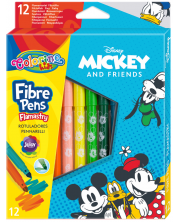 Flomasteri u boji Colorino Disney - Mickey and Friends, 12 boja