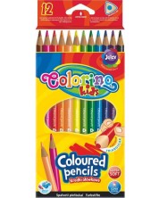 Trokutaste olovke u boji Colorino Kids - 12 boja