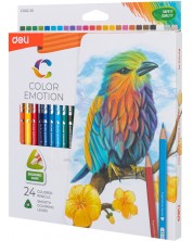 Olovke u boji Deli Color Emotion - EC00220, 24 boje