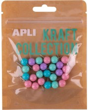 Pribadači u boji Apli Kraft Collection - 25 komada -1