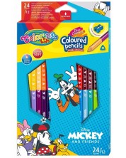 Olovke u boji Colorino Disney - Mickey and Friends, 24 boje i šiljilo