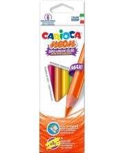 Olovke u boji Carioca Neon - Maxi, 6 boja