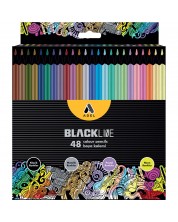 Olovke u boji Adel BlackLine - 48 boja -1