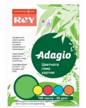 Kopirni papir u boji ​ Rey Adagio - Mix, A4, 80 g 100 listova -1