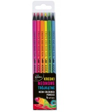 Olovke u boji u neonskim bojama Kidea - 6 boja