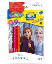 Olovke u boji Colorino Disney - Frozen II, 12 + 1 boja i šiljilo
