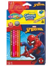 Olovke u boji Colorino - Marvel Spider-Man, 12 + 1 boja i šiljilo
