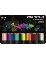 Olovke u boji Kidea - 36 boja, u metalnoj kutiji