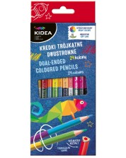 Olovke u boji Kidea - 12 komada, 24 boje, dvostrani