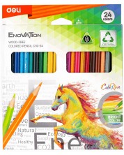 Olovke u boji Deli Enovation - EC113-24, 24 boje