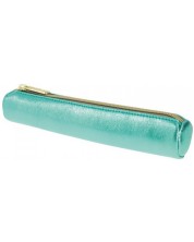 Cilindrična mini pernica Herlitz - Metallic Turquoise