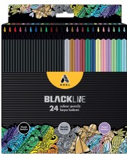 Olovke u boji Adel BlackLine - 24 boj