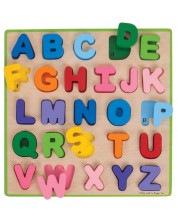 Šarena drvena slagalica Bigjigs - Engleska abeceda
