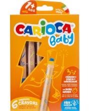 Set olovaka u boji Carioca Baby 3 u 1 - 6 boja, uz poklon šiljilo