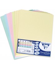 Kopirni karton u boji Clairefontaine - A4, 50 listova, 160 g/m2, pastelne boje -1