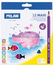 Olovke u boji Milan - Maxi, 12 olovaka i šiljilo