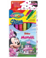 Markeri u boji Colorino Disney - Junior Minnie Glitter, 6 boja -1