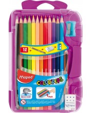 Olovke u boji Maped Color Peps - 12 boja, ljubičasta kutija