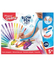 Kreativni set Maped Creativ - Blow Pen Art, 31 dio