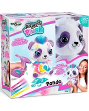 Kreativni set Canal Toys - Plišana igračka za bojanje, Slatka panda -1