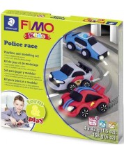Kreativni set Staedtler Fimo Kids - Napravite vlastite glinene figurice, Police Race -1
