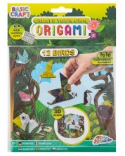 Kreativni set Grafix - Uradi sam Origami, 12 ptica -1
