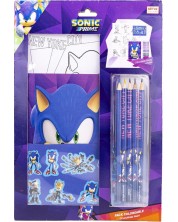 Kreativni set Cerda Sonic - S olovkama i naljepnicama -1