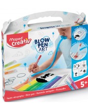 Kreativni set Maped Creativ - Blow Pen String Art, 21 dio