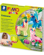 Komplet gline Staedtler Fimo Kids - 4 x 42 g, Unicorn -1
