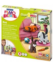 Komplet gline Staedtler Fimo Kids - 4 x 42g, Pet